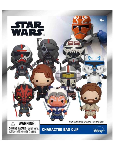 star wars: the clone wars blind bag figural bag clip|Star Wars Monogram 3D Figural Foam Bag Clip The Bad Batch .